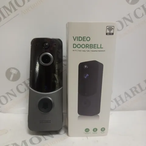 BOXED DESIGNER WIFI VIDEO DOORBELL IN GREY