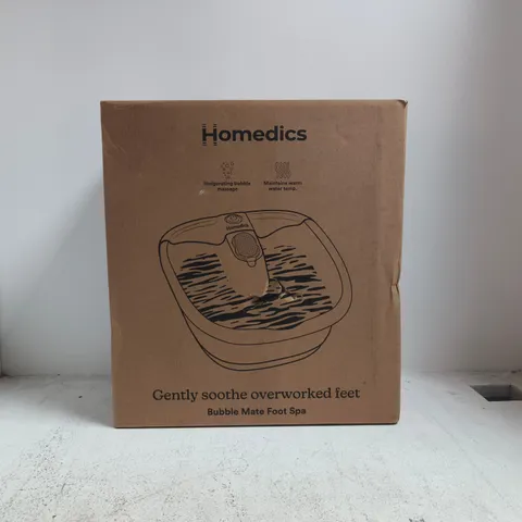 BOXED HOMEDICS BUBBLE MATE FOOT SPA