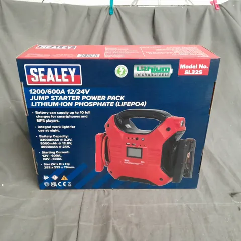 SEALEY 1200/600A 12/24V JUMP STARTER PACK 