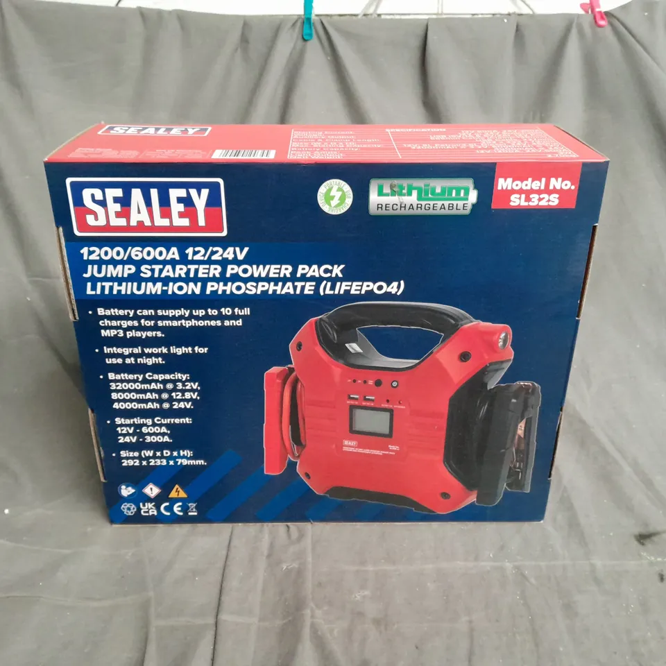 SEALEY 1200/600A 12/24V JUMP STARTER PACK 