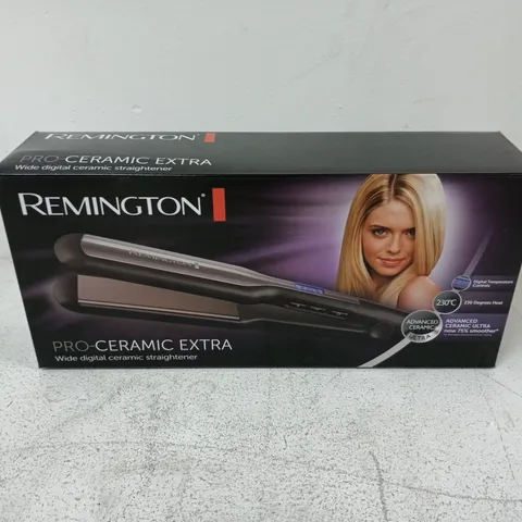 BOXED AND SEALED REMINGTON PRO-CERAMIC EXTRA WIDE DIGITAL CERAMIC STRAIGHTENER