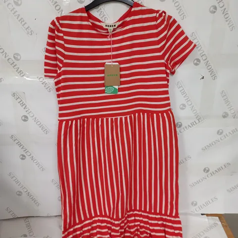 WOMENS BODEN STRIPED DRESS SIZE 8