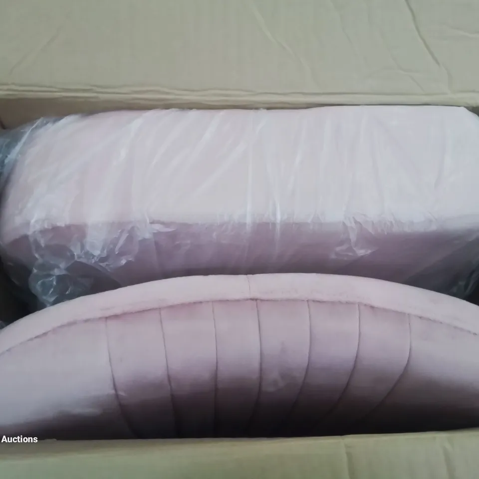 BOXED NEO PINK VELVET SHELL CHAIR (1 BOX)