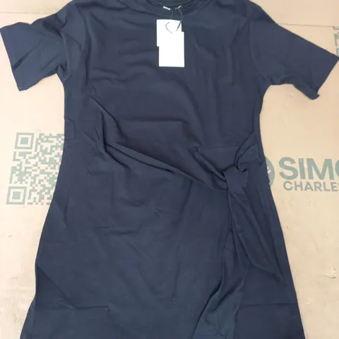 MANGO VESTIDO 424 LAZO DRESS IN NAVY SIZE UK 10