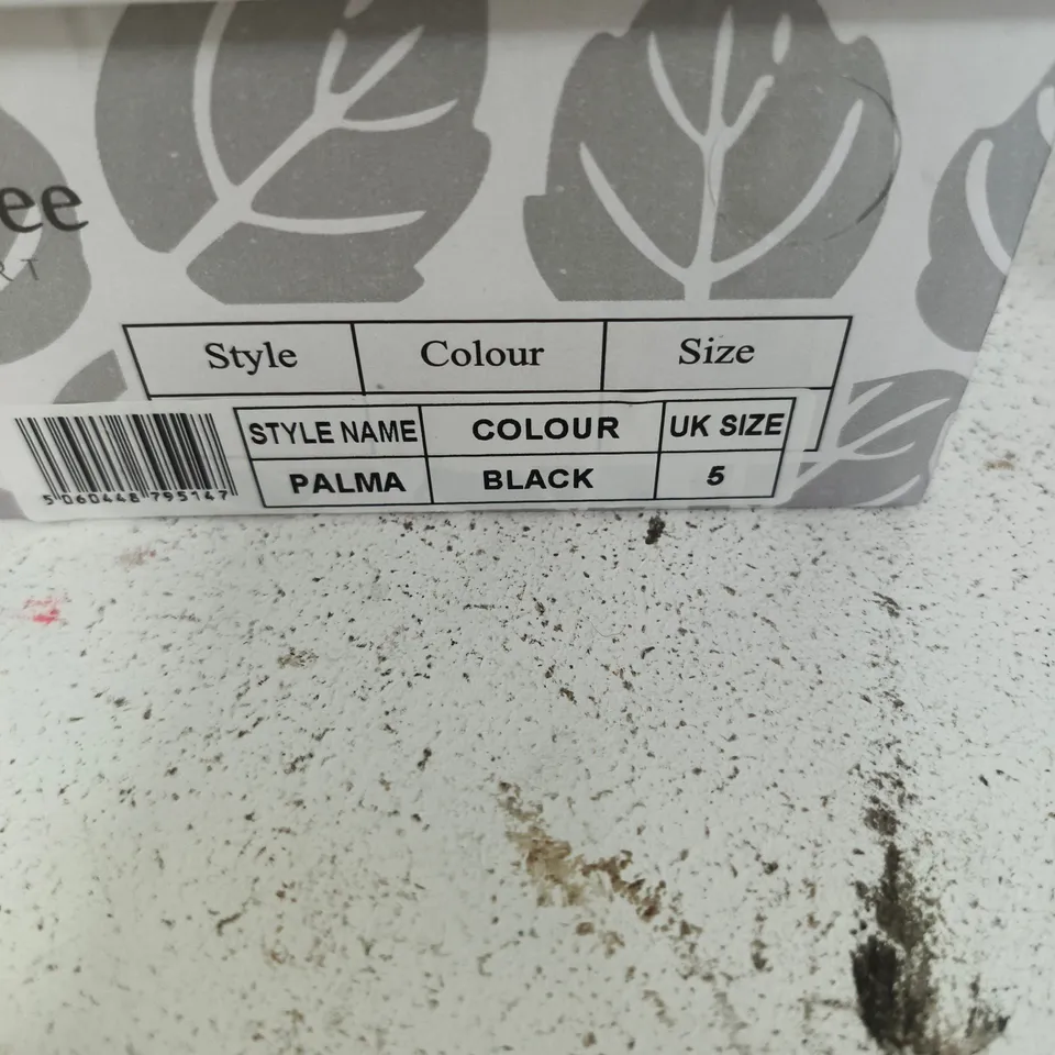 SHOE TREE PALMA BLACK WOMEN'S FLATS – UK 5