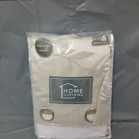 HOME CURTAINS FULLY LINED JACQUARD 65X54"