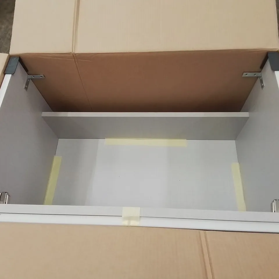 BOXED AS NEW CALYPSO CHELWORTH FLOOR STANDING VANITY UNIT IN CONTOUR GREY - 737X448X822MM