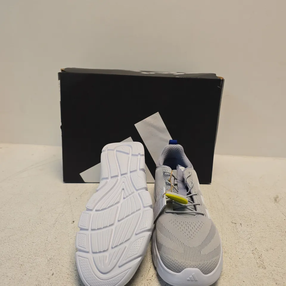 ADIDAS CLOUDFOAM FLEX RUNNING SHOES – GREY, UK 12 (US 12.5) – BOXED