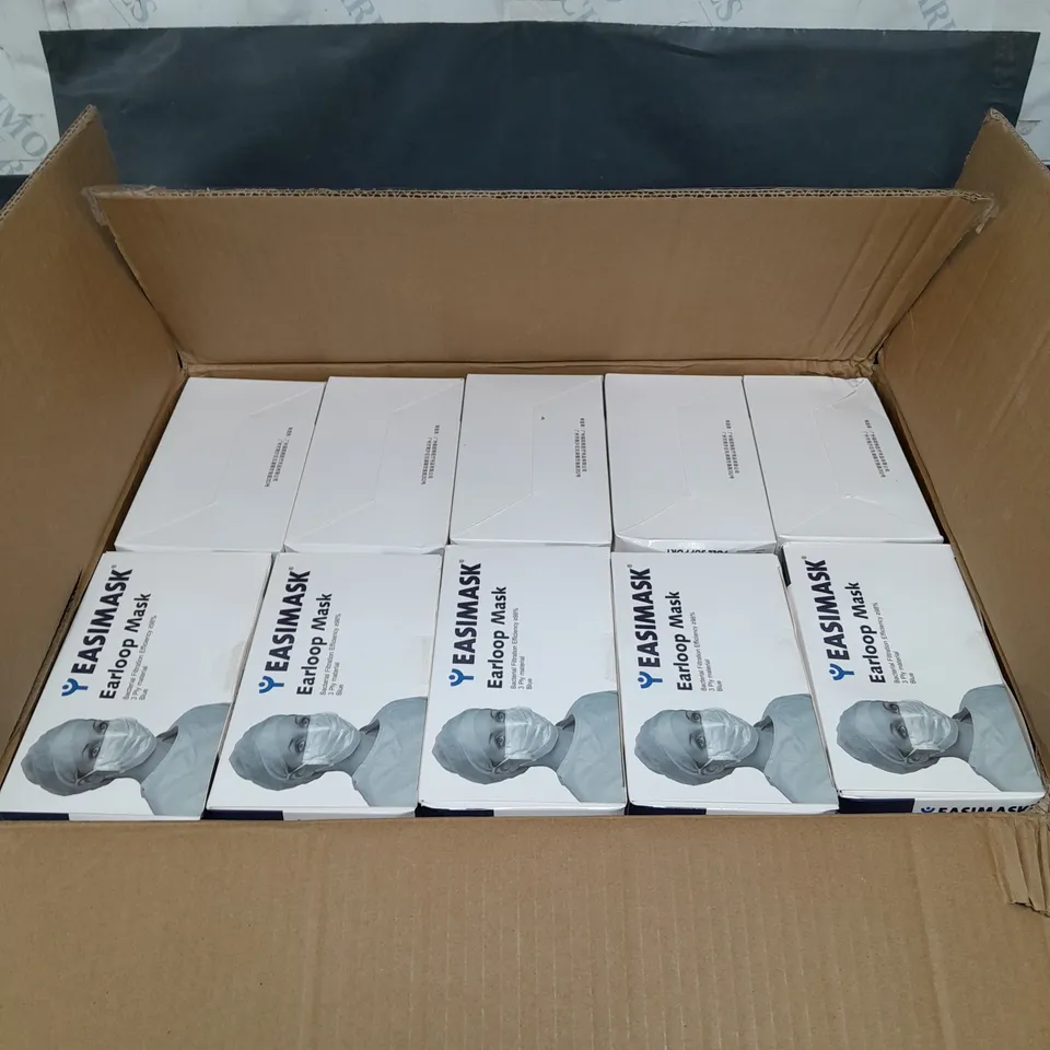 APPROXIMATELY 30 BOXES OF EASIMASK FSM3 EARLOOP MASKS - 50 MASKS PER BOX 