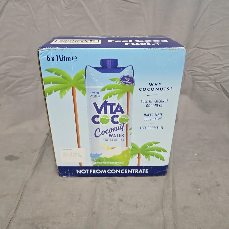 VITA COCO COCONUT WATER 6 X 1 LITRE