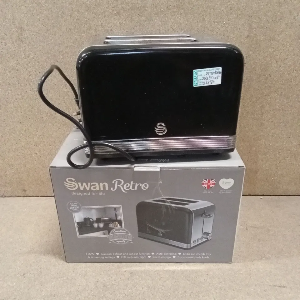 BOXED SWAN RETRO 2-SLICE TOASTER