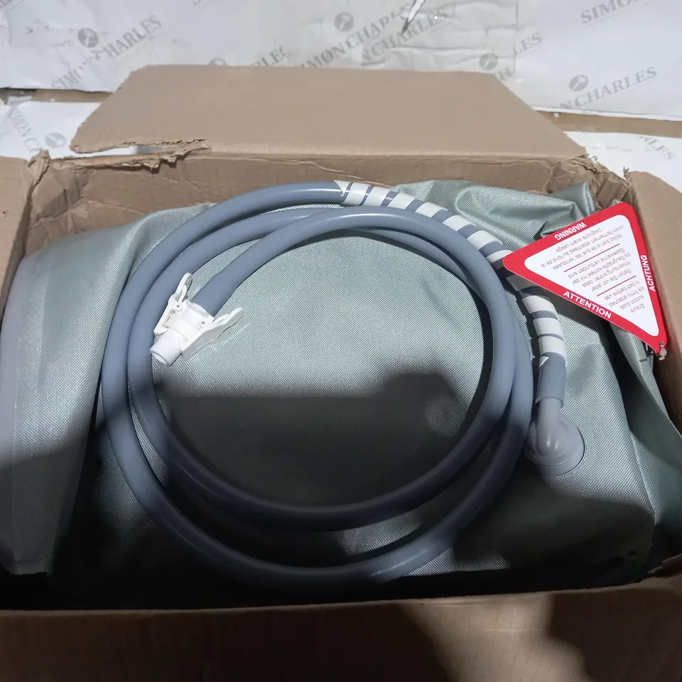 BOXED MANGAR BATHING CUSHION AND AIR COMPRESSOR 