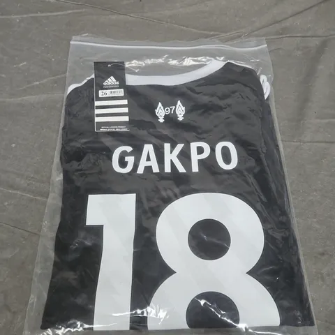 LIVERPOOL GAKPO FOOTBALL JERSEY – NUMBER 18 - SIZE 26