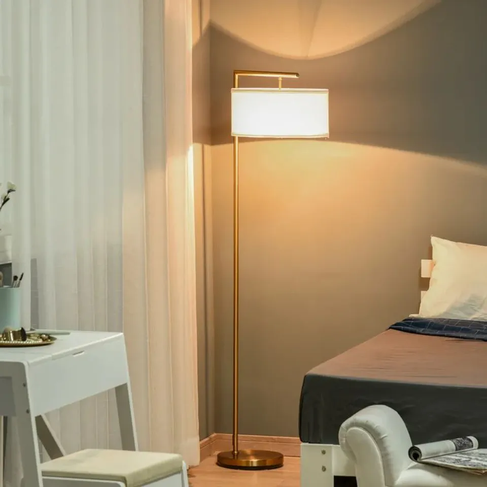 BOXED NAIDA 153CM GOLD TREE FLOOR LAMP  