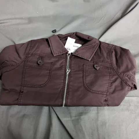 HOLLISTER JACKET – BURGUNDY, SIZE M (UK M) 