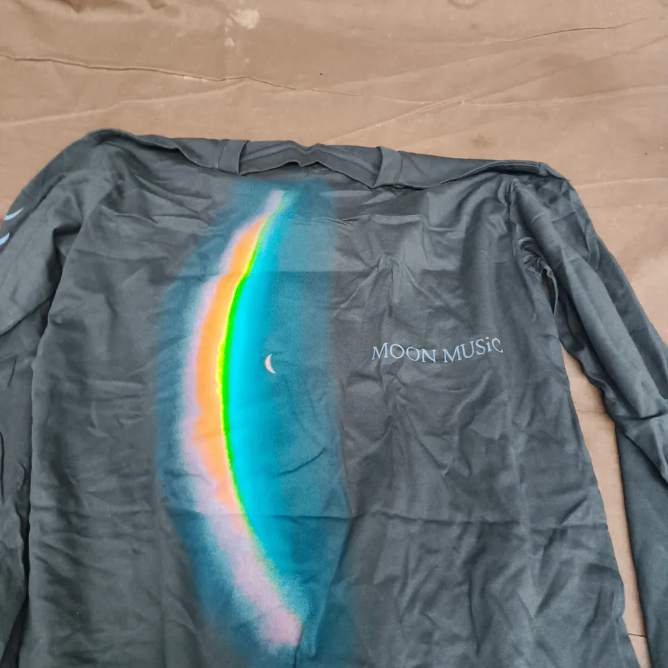 COLDPLAY MOON MUSIC LONG-SLEEVE COTTON TOP – MUSIC OF THE SPHERES, MEDIUM (UK M)