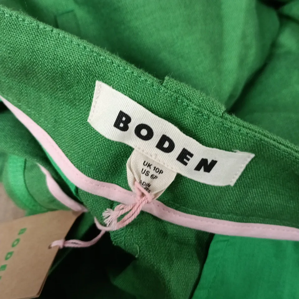BODEN TROUSERS IN GREEN - UK 10P
