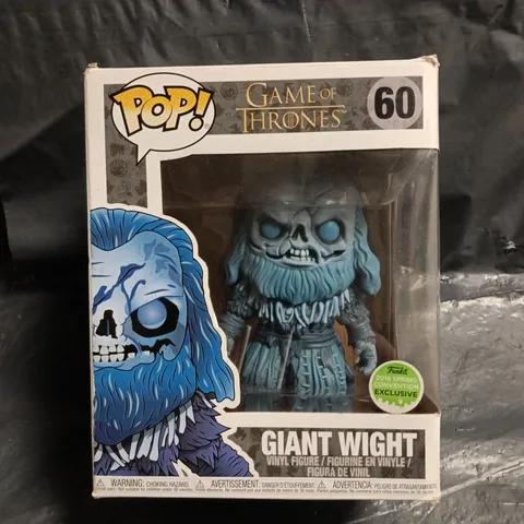 FUNKO POP GAME OF THRONES (60) COLLECTIBLE GIANT WIGHT VINYL FIGURE
