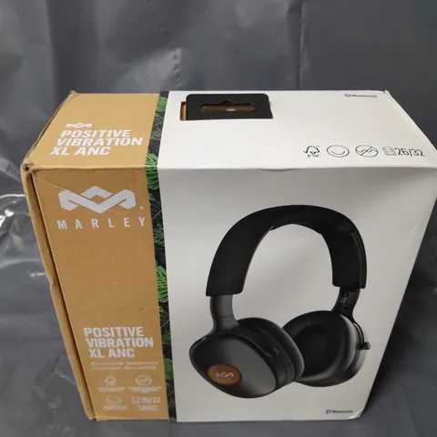 BOXED MARLEY POSITIVE VIBRATION XL ANC HEADPHONES IN BLACK