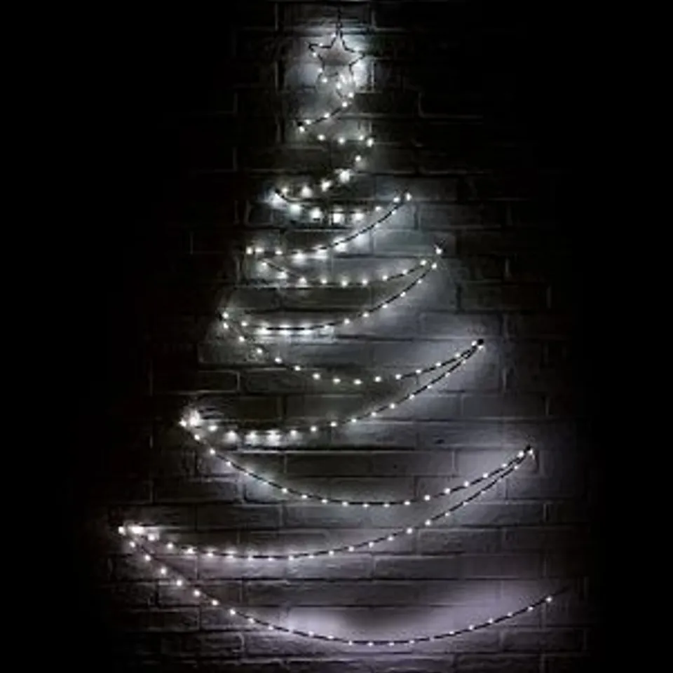 BOXED HOME REFLECTIONS INDOOR/OUTDOOR PRE-LIT WALL MOUNTABLE TREE