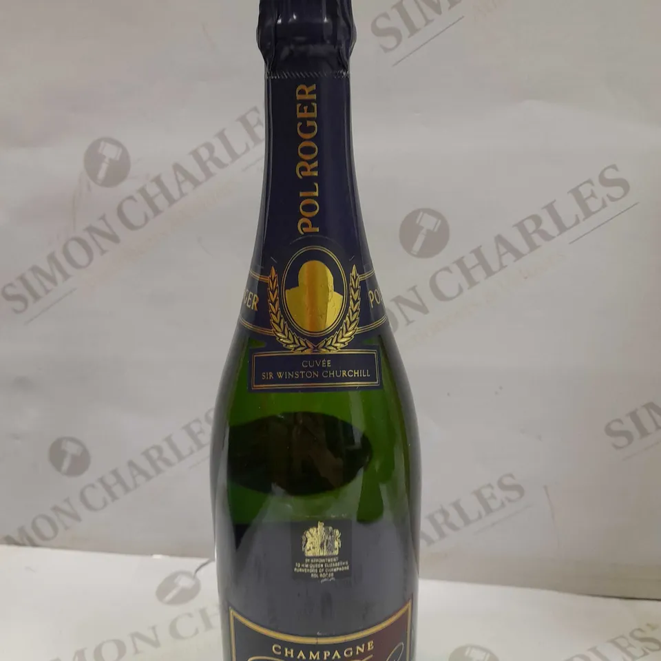 BOXED POL ROGER SIR WINSTON CHURCHILL CHAMPAGNE VINTAGE 2004 75CL BY APPOINTMENT TO H.M. QUEEN ELIZABETH II PURVEYORS OF CHAMPAGNE POL ROGER