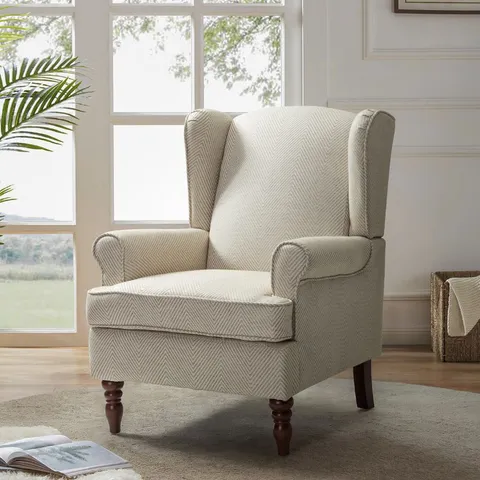 BOXED UPHOLSTERED ARMCHAIR (1 BOX)