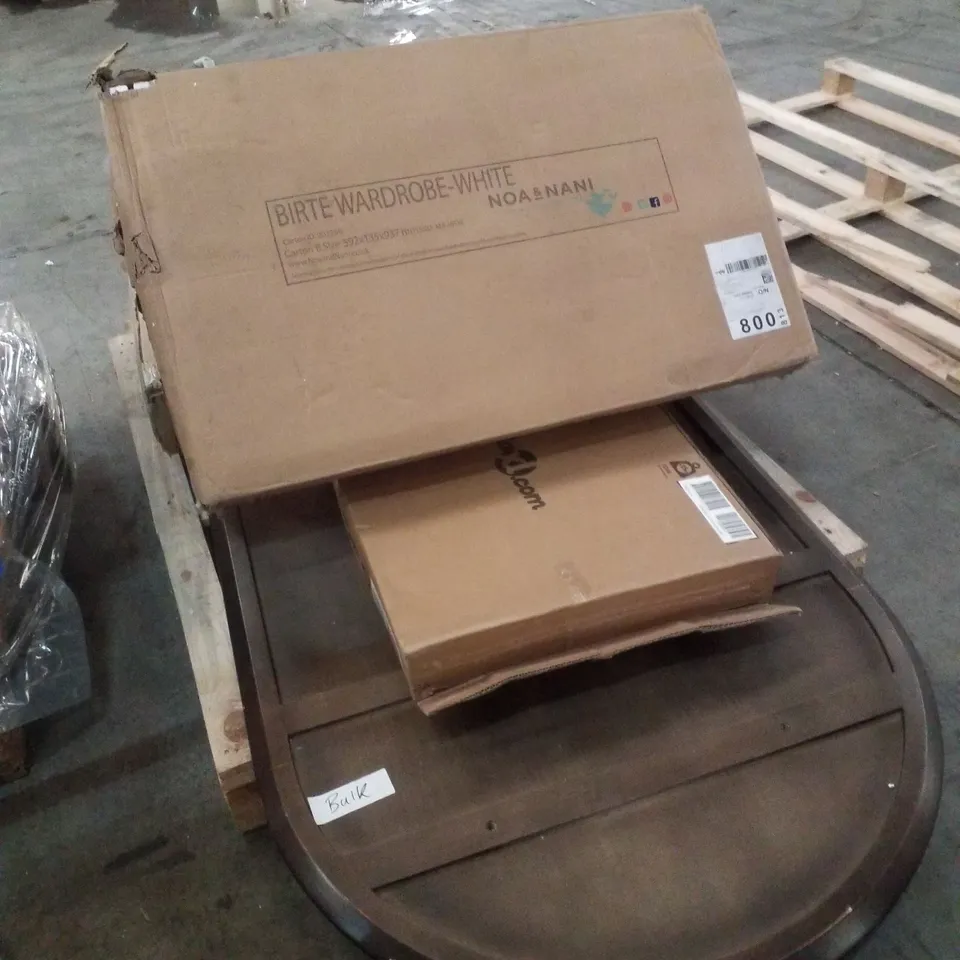 PALLET CONTAINING ASSORTED FURNITURE PARTS 
