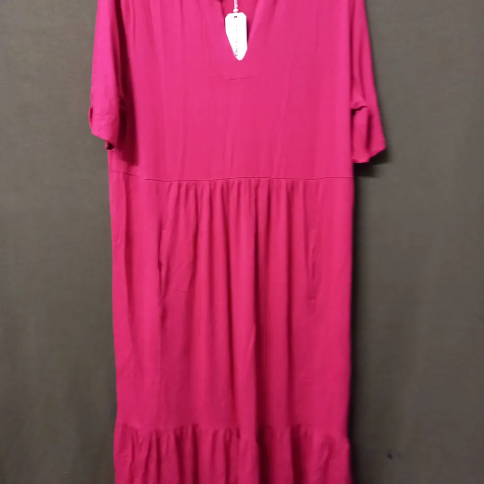 MAISON DE NIMES MAXI DRESS IN BERRY - XL