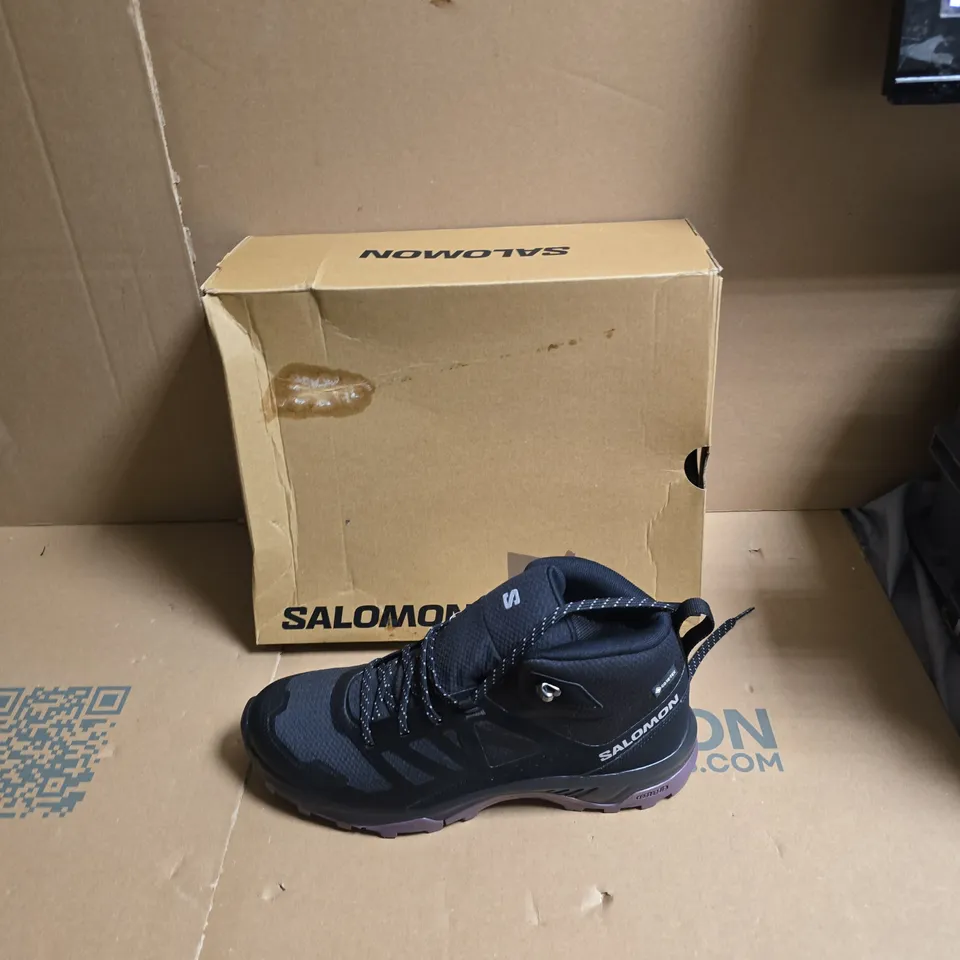 SALOMON HIKING BOOTS – BLACK/GREY, GORE-TEX, MEN'S - UK SIZE 7
