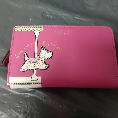 RADLEY LONDON MAGIC CAROUSEL PINK LEATHER MEDIUM BIFOLD PURSE