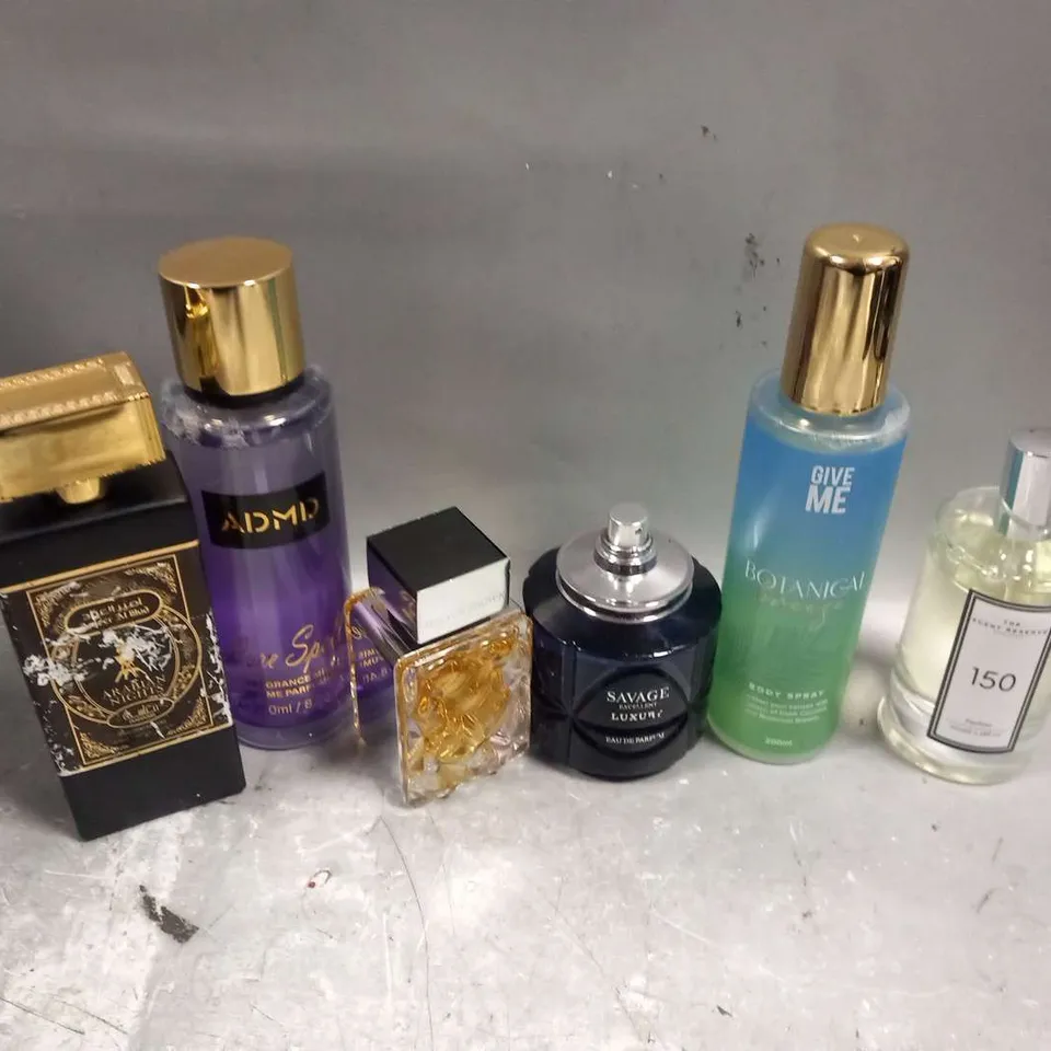 APPROXIMATELY 14 UNBOXED FRAGRANCES TO INCLUDE; SAVAGE, ADMD, GIVE ME AND THE SCENT RESERVE