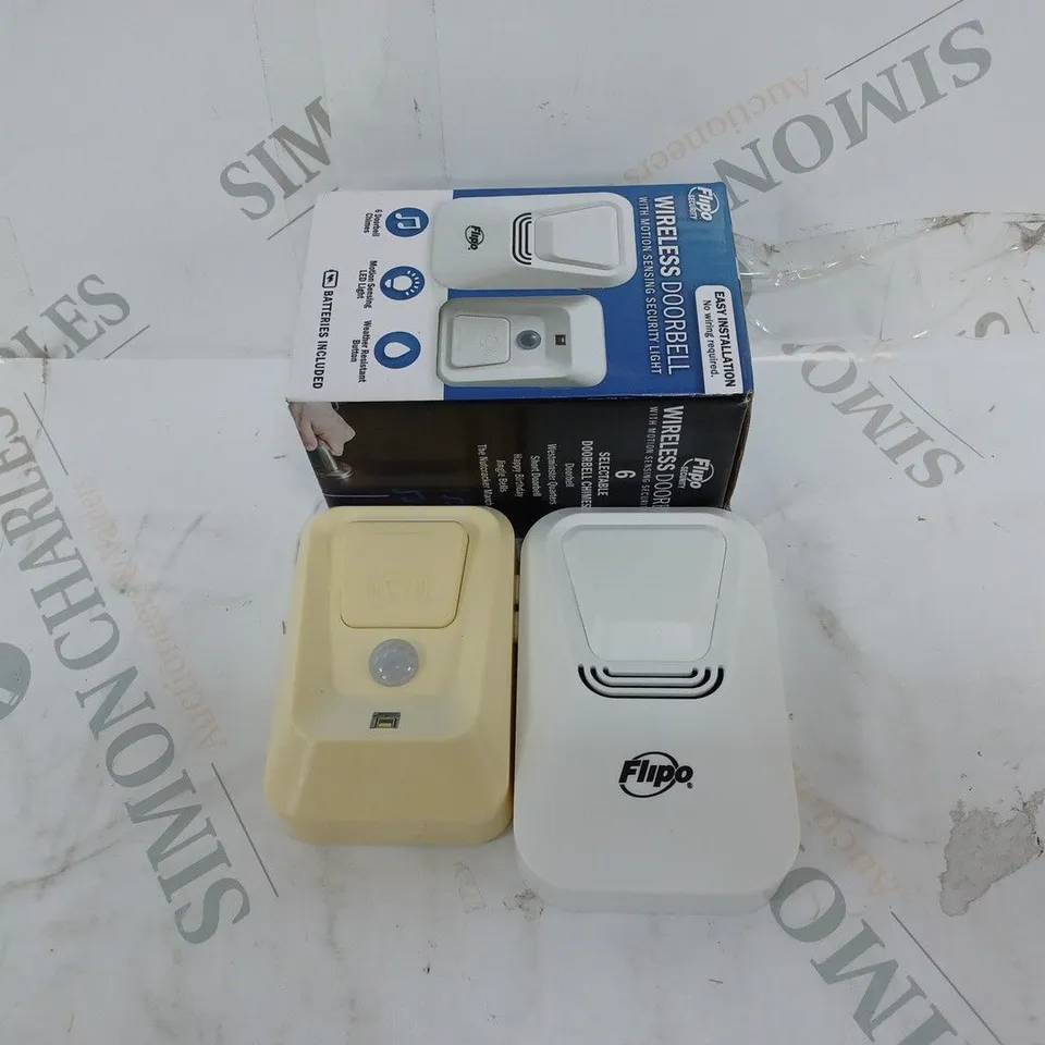 BOXED FLIPO SECURITY WIRELESS DOORBELL