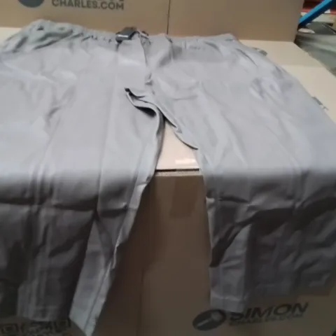 BOXED BRAND NEW APPROXIMATELY 11 JD WILLIAMS PU WIDE LEG TROUSERS GREY SIZE 32 