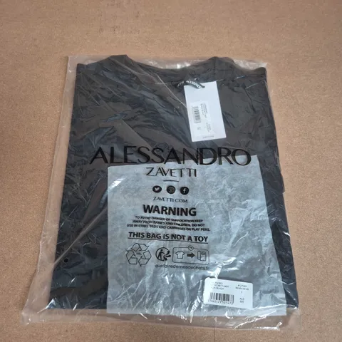 BAGGED ALESSANDRO ZAVETTI ULTIZZI POCKET T-SHIRT IN BLACK - LARGE