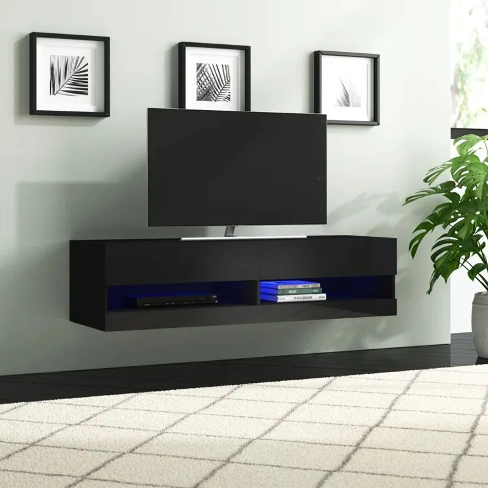 BOXED ALTON FLOATING TV STAND WHITE