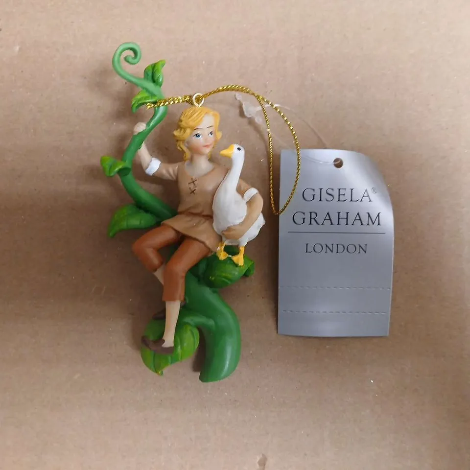 BOX OF APPROXIMATELY 5 GISELA GRAHAM RESIN JACK AND THE BEANSTALK TREE DECORATIONS