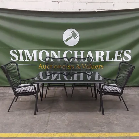 BRAND NEW BOXED ARIZONA PATIO DINING SET - 5 PIECE (2 BOXES)