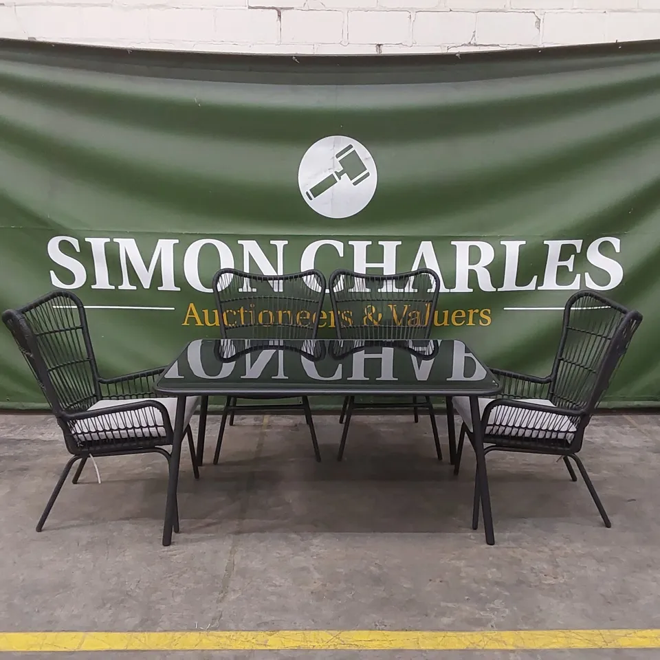 BRAND NEW BOXED ARIZONA PATIO DINING SET - 5 PIECE (2 BOXES) RRP £550