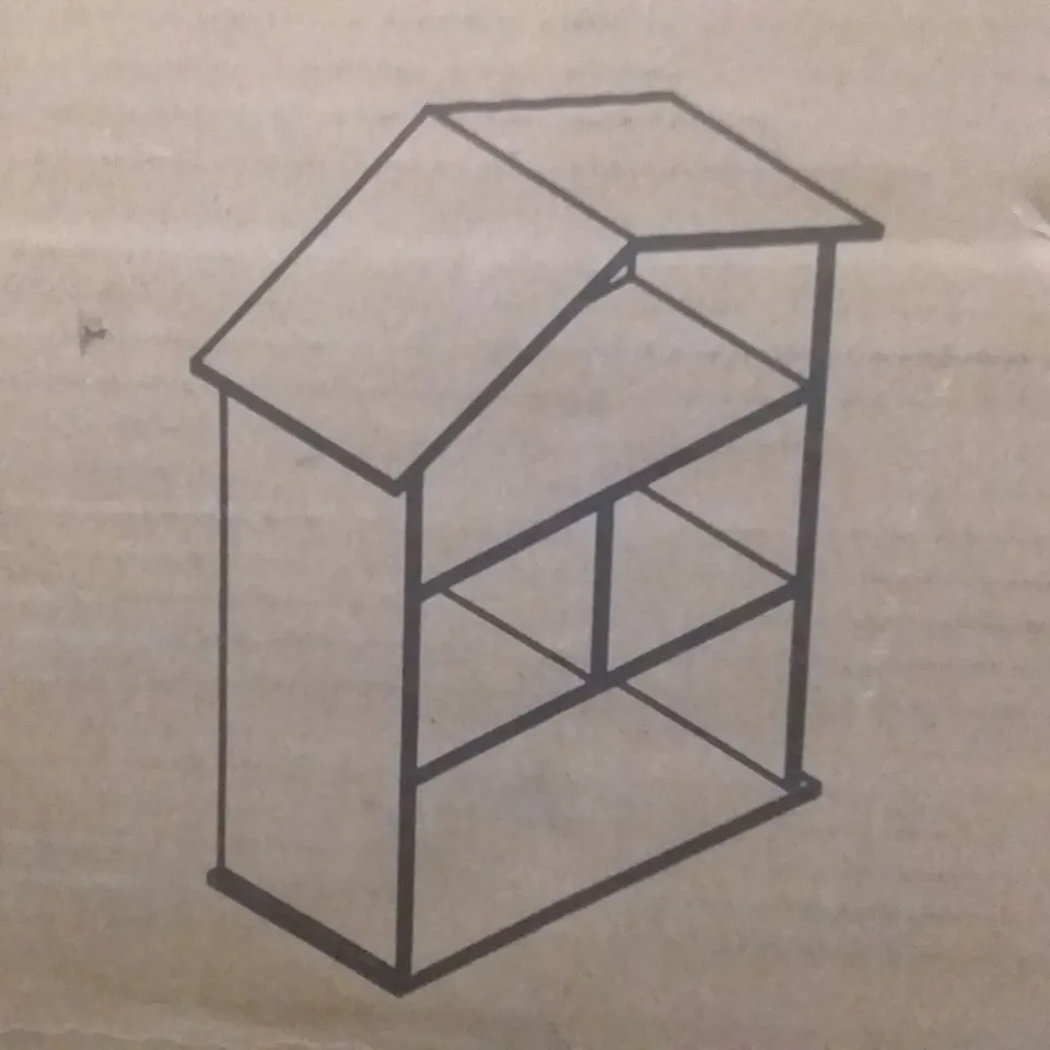 BOXED HOUSE OF BOOKCASE IN WHITE 