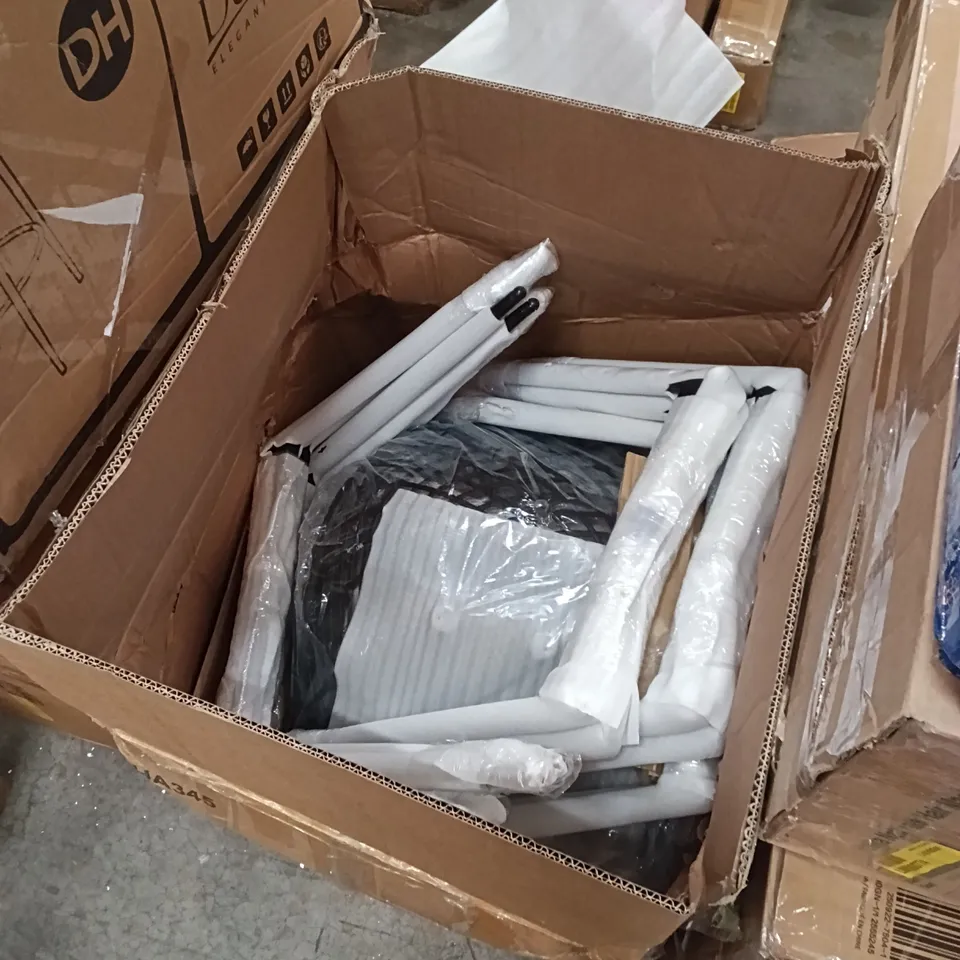 BOXED DINING CHAIRS (SET OF 4) - BLACK (1 BOX)