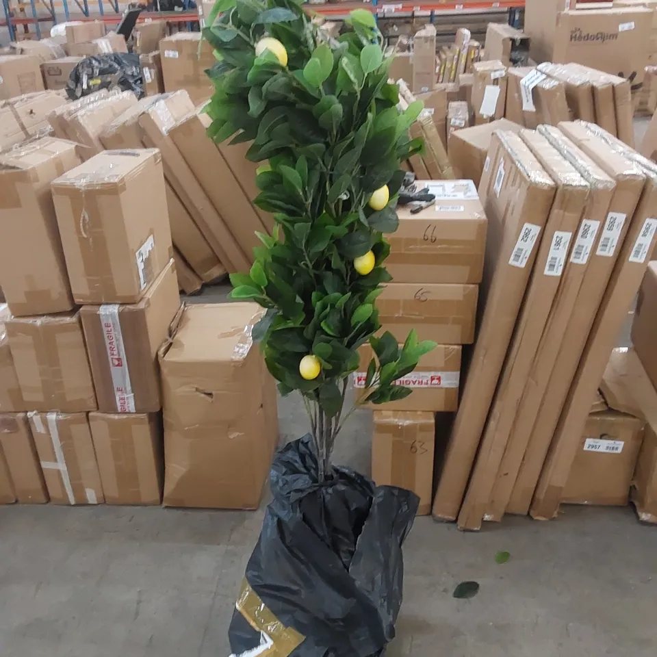 FAUX LEMON TREE IN PLANT POT