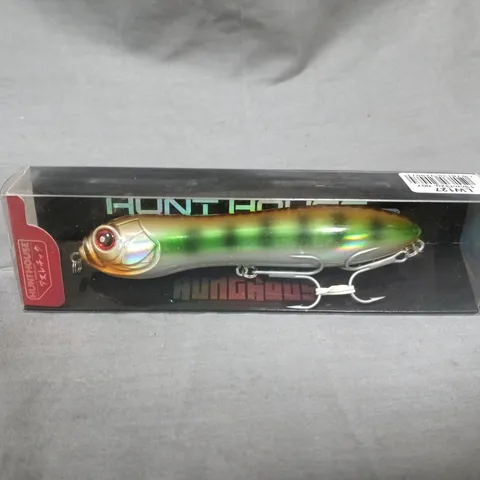 BOXED HUNT HOUSE FISHING LURE (GREEN/ORANGE/SILVER)