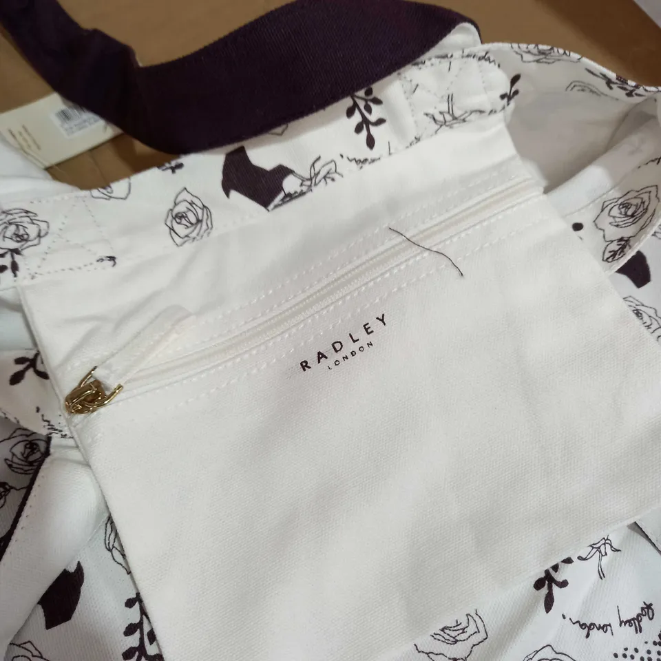 RADLEY CANVAS TOTES DUO WITH INTERNAL ZIP POCKET - PURPLE