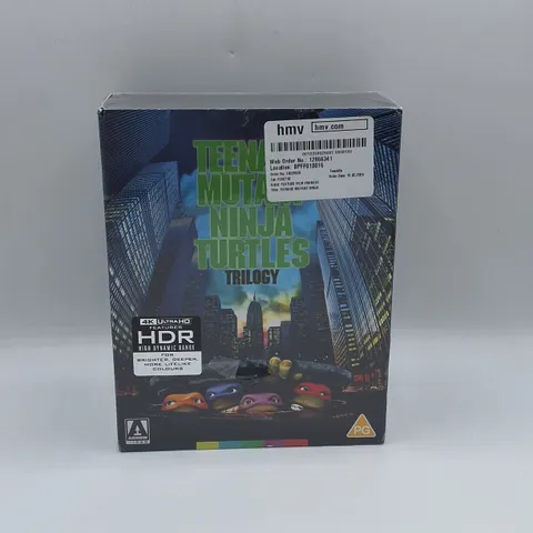 SEALED TEENAGE MUTANT NINJA TURTLES TRILOGY 4K ULTRA HD BOX SET