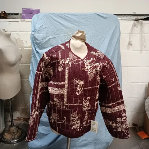 Nobody's Child Quilted Printed Jacket - Red, UK Size L (Kids)