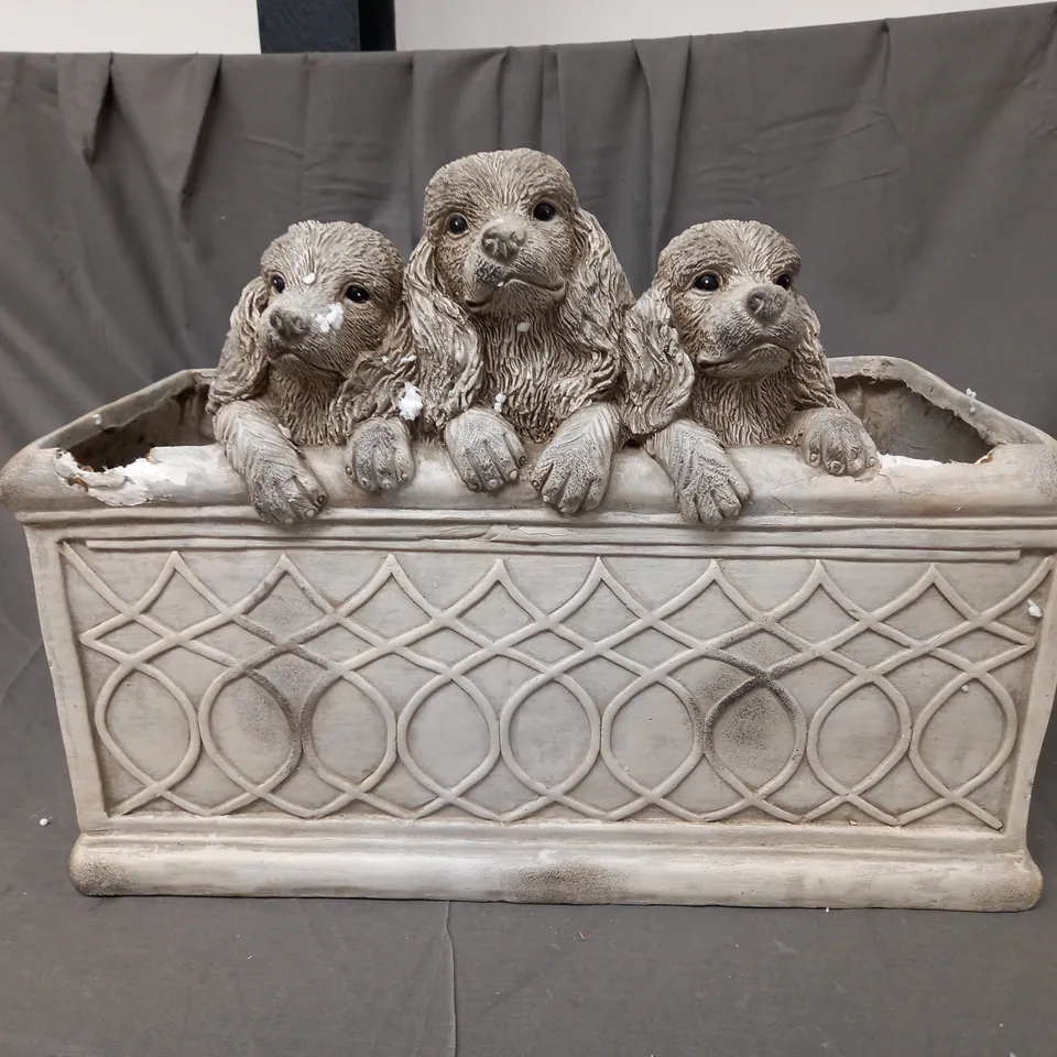 BOXED MY GARDEN STORIES POODLE TROUGH PLANTER