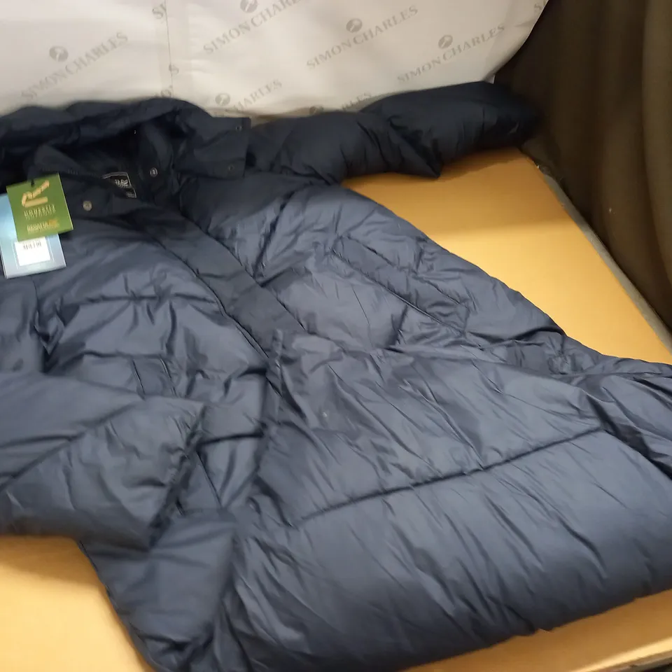 REGATTA LONGLEY NAVY PADDED COAT - UK 16