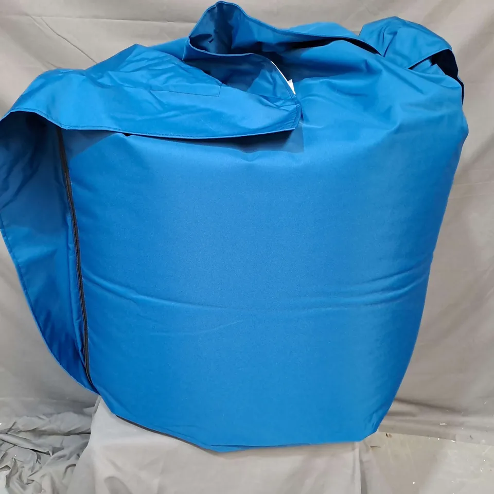 FILLED BEAN BAG CUSHION IN BLUE