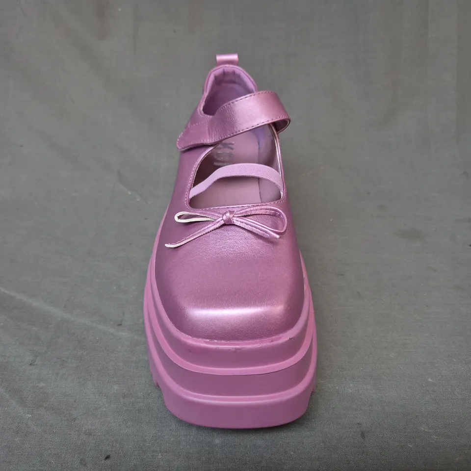 BOXED PAIR OF KOI GALAXY DOLL TRIDENT MARY JANES IN PURPLE UK SIZE 8