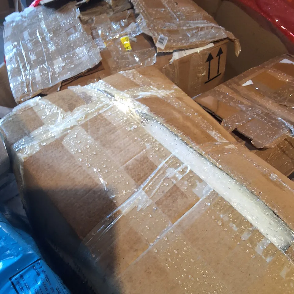 PALLET OF ASSORTED HOUSEHOLD ITEMS TO INCLUDE MOSQUITO NET, SAFETY GATE, SHELVES, ETC - COLLECTION ONLY